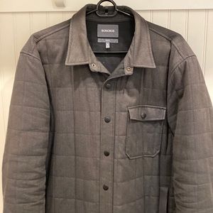 Bonobos shirt jacket - charcoal grey, men’s slim fit XL
